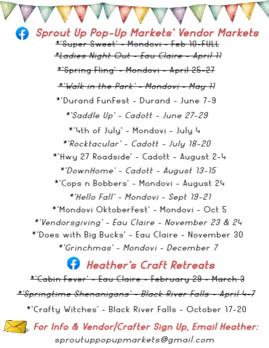 Copy of 2024 List of Events | PosterMyWall