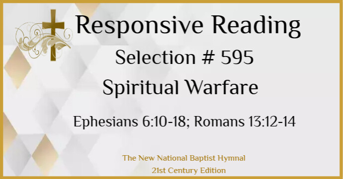 Copy of Responsive Reading Selection 595 Spiritual Warfare Title Page ...