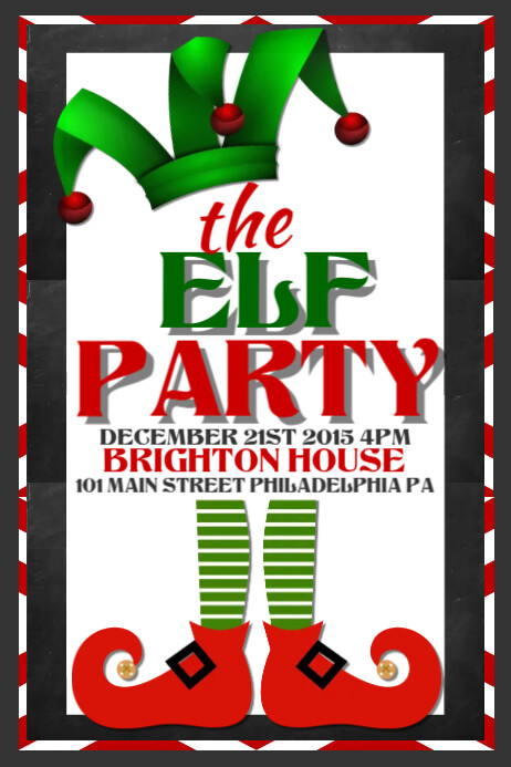 The Elf Party Template PosterMyWall