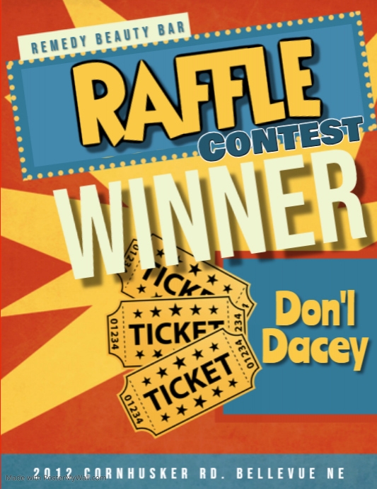 Copy of raffle contest AD POSTER FLYER TEMPLATE | PosterMyWall