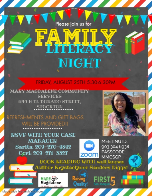 Family Literacy Night Flyer Template PosterMyWall