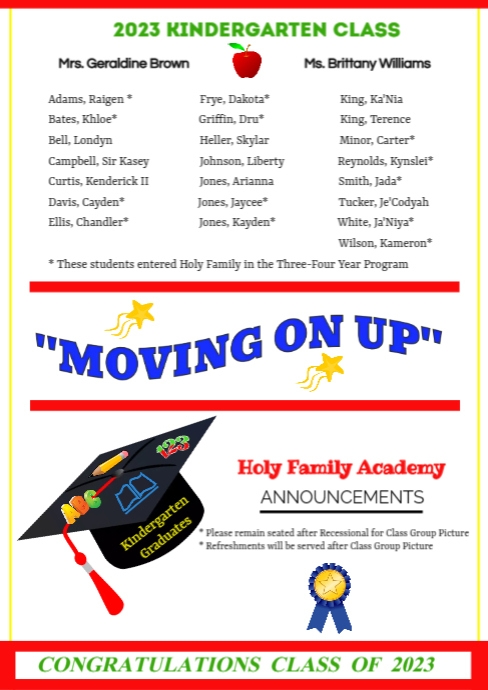 Copy of graduation program template pg2 (1) | PosterMyWall