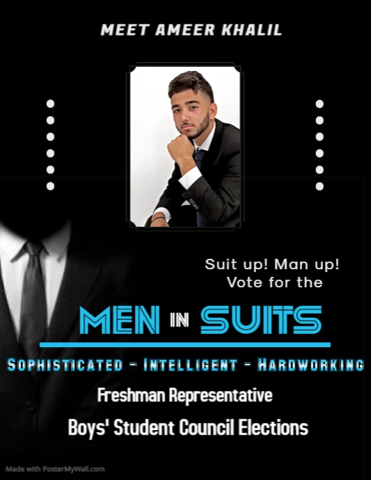 Copy of Copy of Copy of Blue Student Council Election Flyer | PosterMyWall