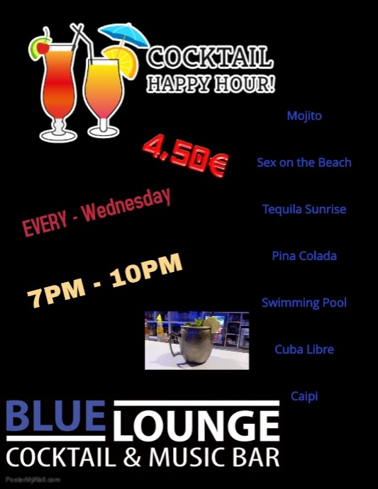 Copy of BAR HAPPY HOUR SPORTS BAR BAR HAPPY HOUR PosterMyWall