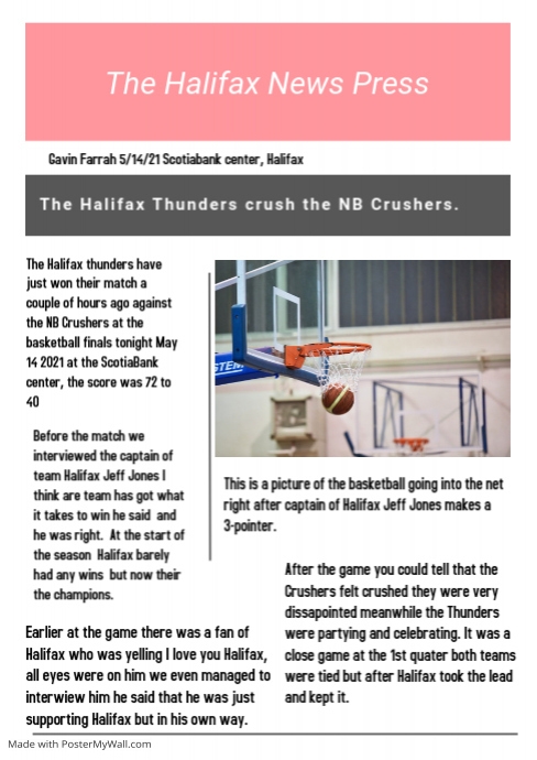 Copy of Copy of White and Pink Newspaper Layout | PosterMyWall