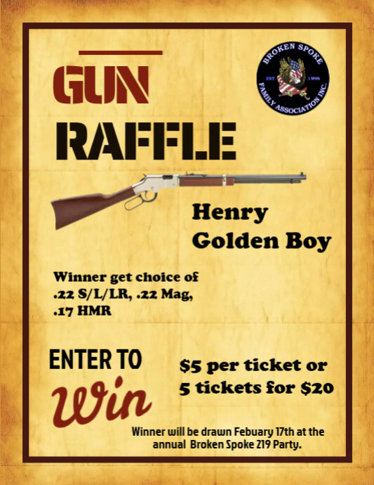Gun Raffle Flyer | PosterMyWall