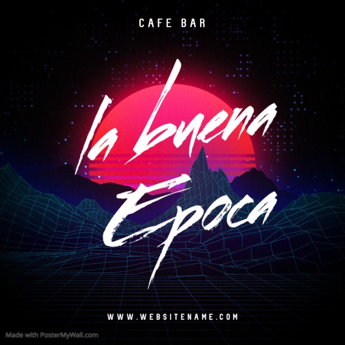Copia de Retro 80s CD Cover Album | PosterMyWall
