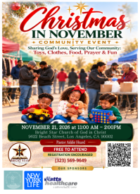 Christmas in November Community Event