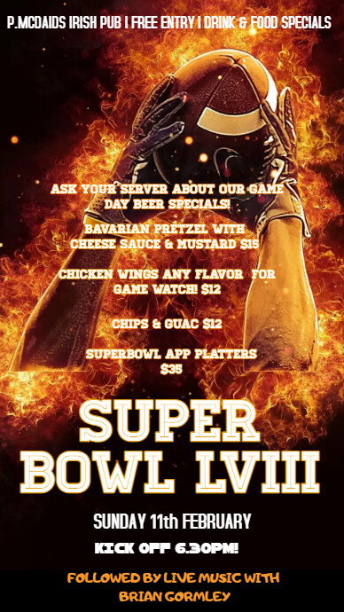 Super Bowl Digital Display (9:16) template