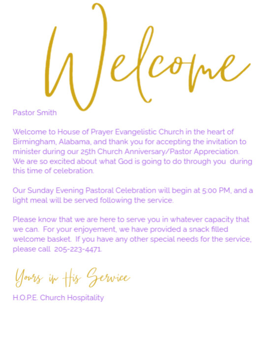 Welcome note Airbnb welcome note design | PosterMyWall