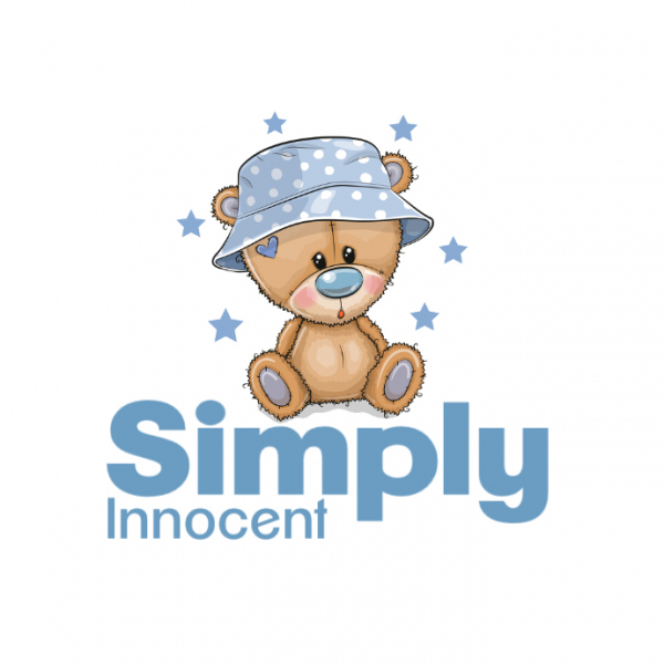 Simply Innocent Bear Blue Dark | PosterMyWall