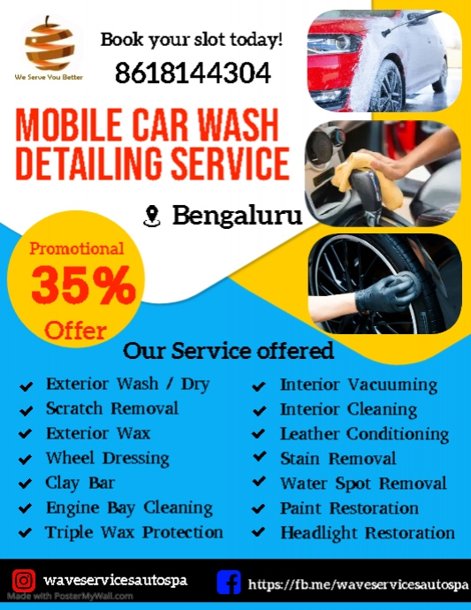 Copy of Mobile car detailing instagram template PosterMyWall