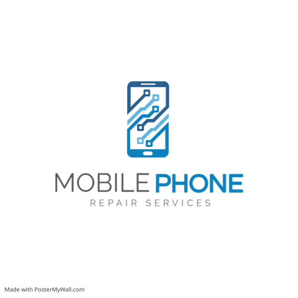 phone repairs services logo icon template des