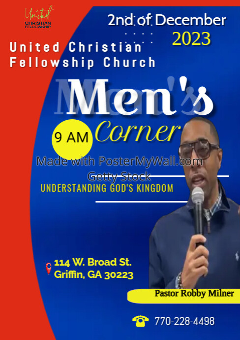 Men's Fellowship A4 template