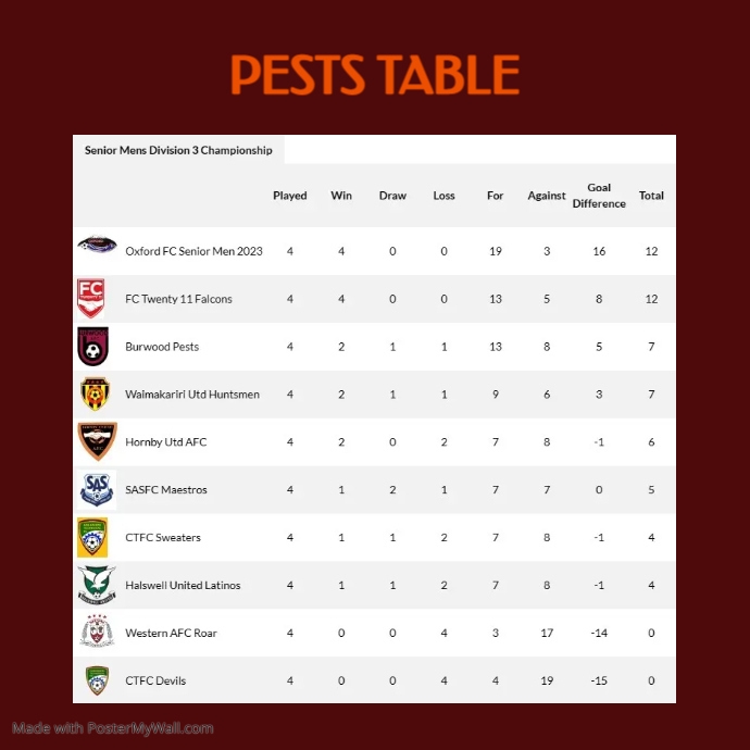 Soccer/Football Ladder Update PosterMyWall