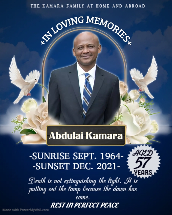 Funeral Announcement Poster PosterMyWall
