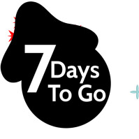 7 days To go Countdown Design Instagram Post template