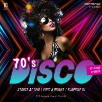 70's Disco party Instagram video template