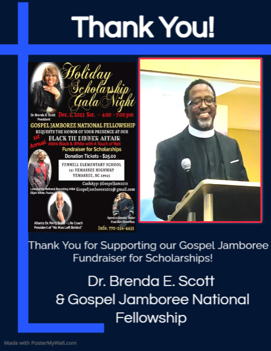 Gospel Jamboree Thank You for Your donation - 12-2-2023 Pastor Clinton ...