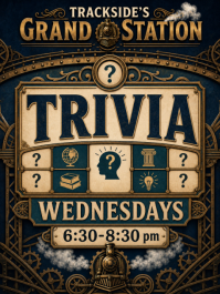 Team Trivia at Trackside's Grand Station
