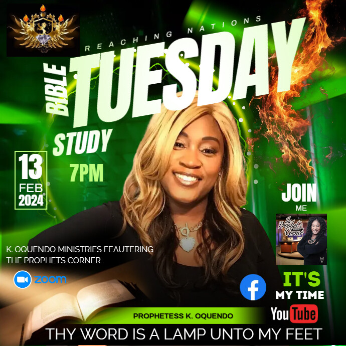 BIBLE STUDY TUESDAY #2 | PosterMyWall