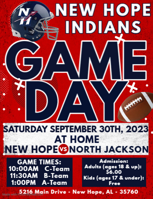 Football game day Flyer Poster PosterMyWall