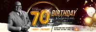 70th Birthday Celebration Banner template
