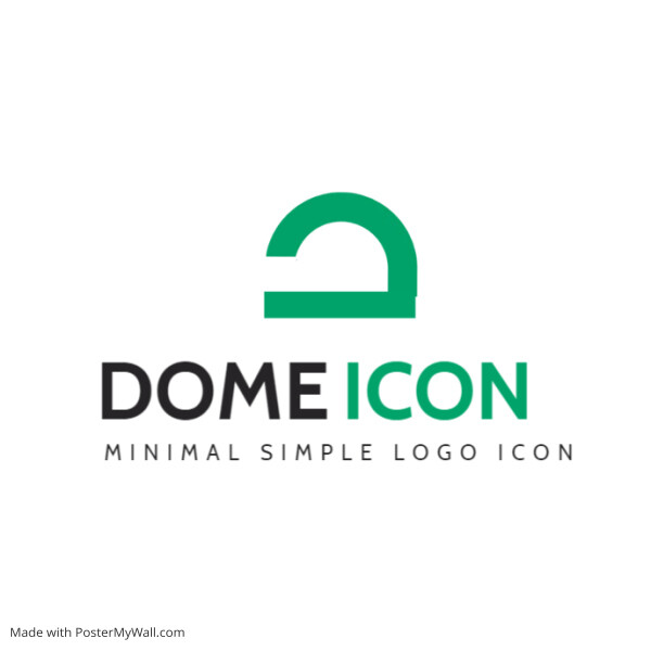 dome icon logo minimal logo template design