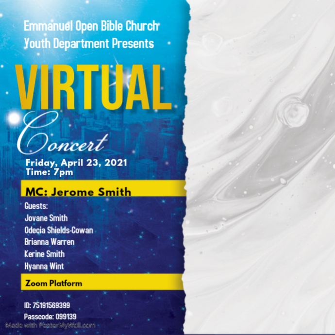 Copy of Virtual Concert | PosterMyWall