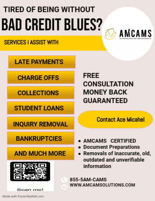 Copy of bar credit flyer | PosterMyWall