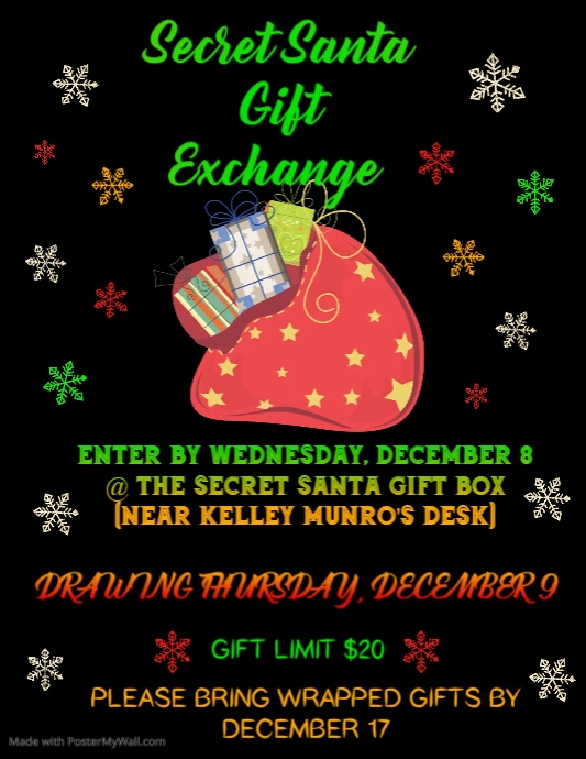 Copy of Christmas Gift Exchange PosterMyWall