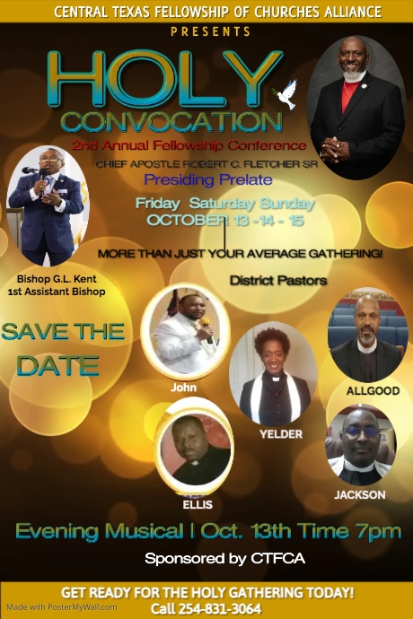 Holy Gathering/Convocation | PosterMyWall