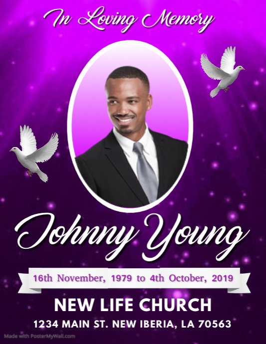 FUNERAL FLYER TEMPLATE