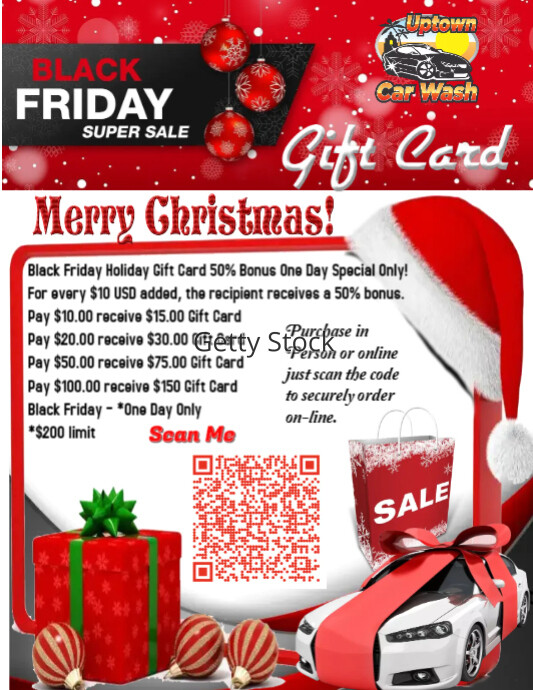 Christmas Black Friday Super Sale Template PosterMyWall