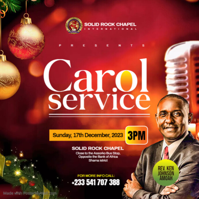 Carols Service flyer