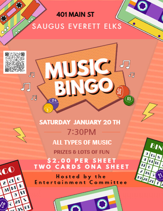 Music Bingo Instagram Post (1) | PosterMyWall