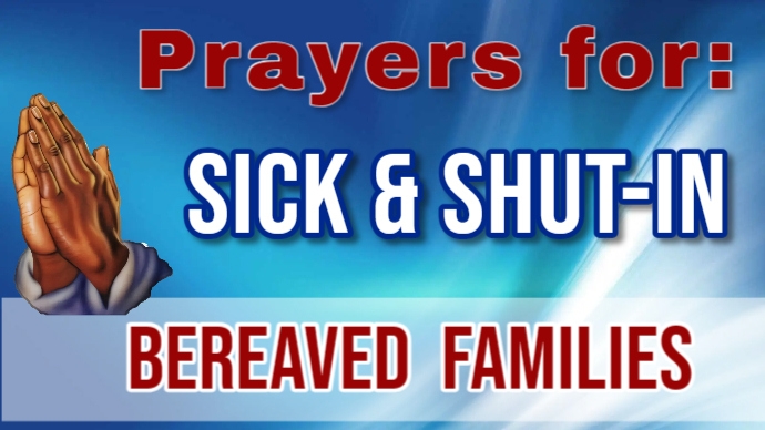 GBC Prayer Sick Shut in 07 09 2023 | PosterMyWall