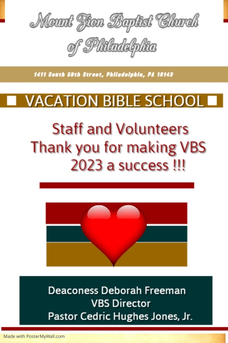 Vacation Bible School | PosterMyWall