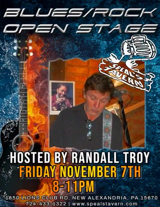 Blues/Rock Open Stage with Randall Troy