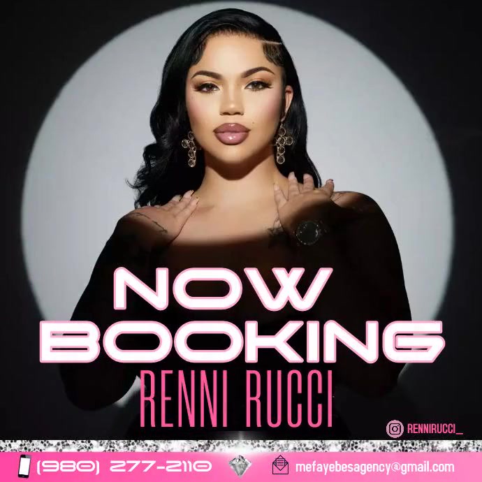 RENNI RUCCI BOOKING FLYER | PosterMyWall