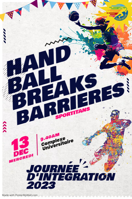 Handball Tournament Poster Template | PosterMyWall