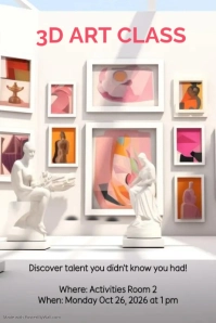 3 D ART CLASS