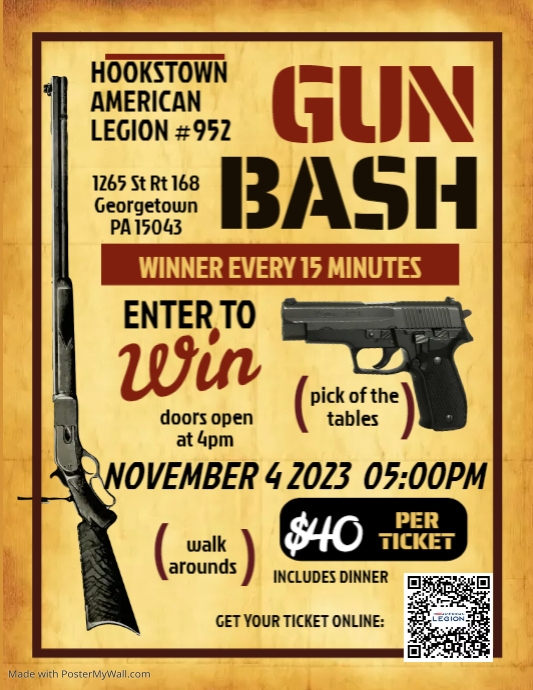 Gun Raffle Flyer PosterMyWall