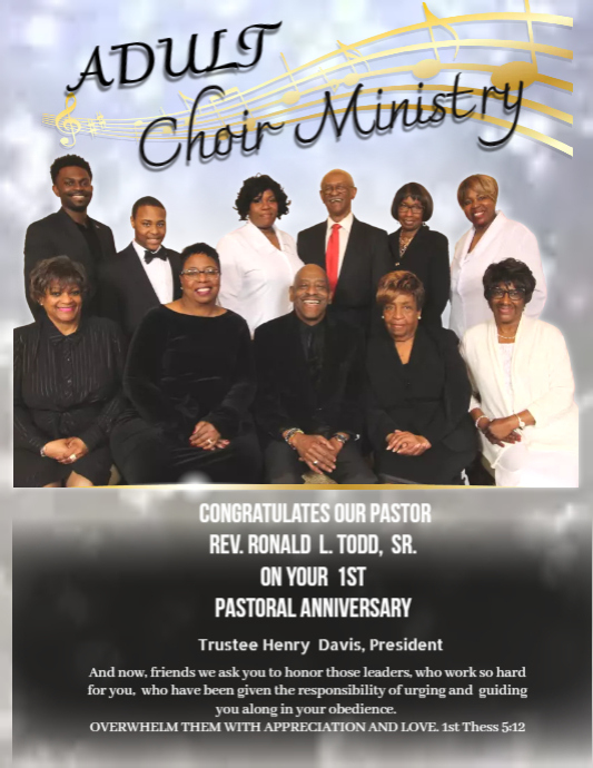 Gospel Concert Poster Flyer (US Letter) template