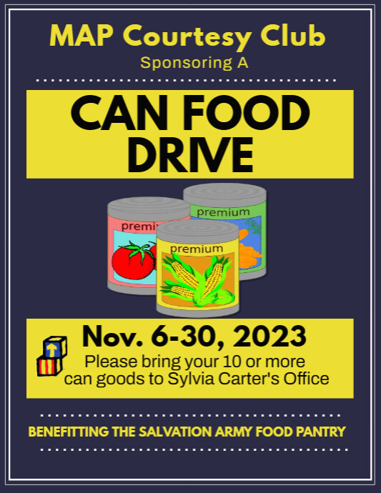 Can food drive PosterMyWall