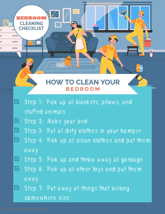 How to clean your bedroom PosterMyWall