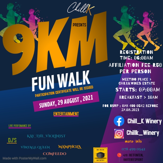 Copy of 5K Run & Walk Event Instagram Post | PosterMyWall