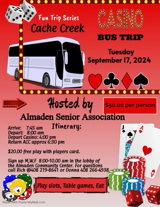 Casino Bus Trip Event Flyer (US Letter) template