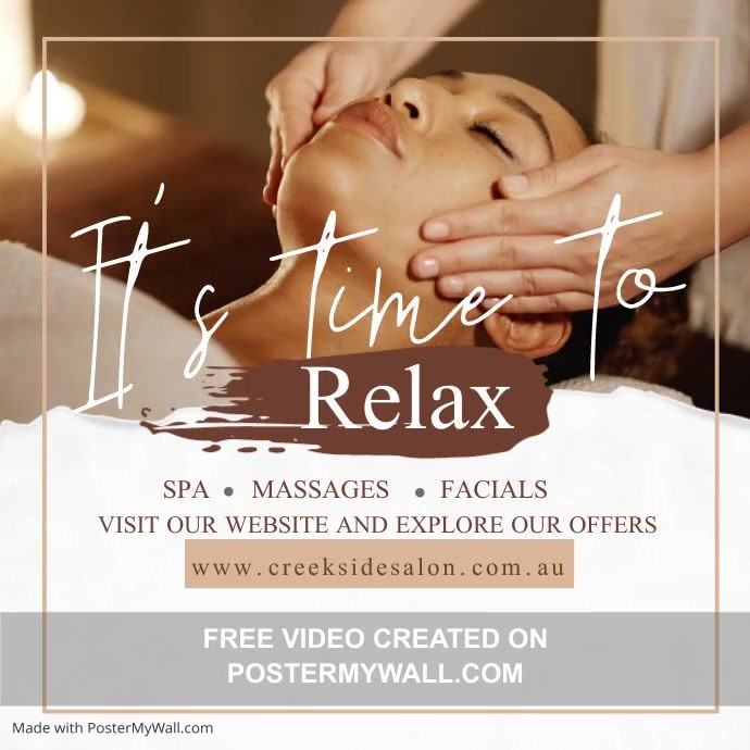 Copy of it's time to relax instagram post white and b | PosterMyWall