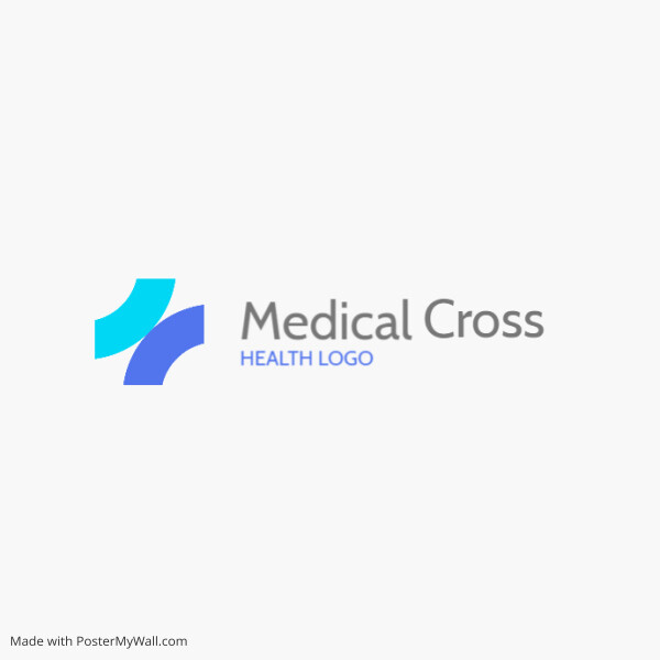 minimal medical health logo template design